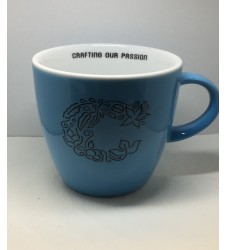 Inker Light Blue Porcelain Latte New High Cup with Crop Logo 300ml