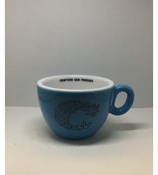 Inker Light Blue Porcelain Espresso Luna Cup with Crop logo 70ml