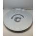 Inker White Porcelain Latte Saucer with Crop Logo